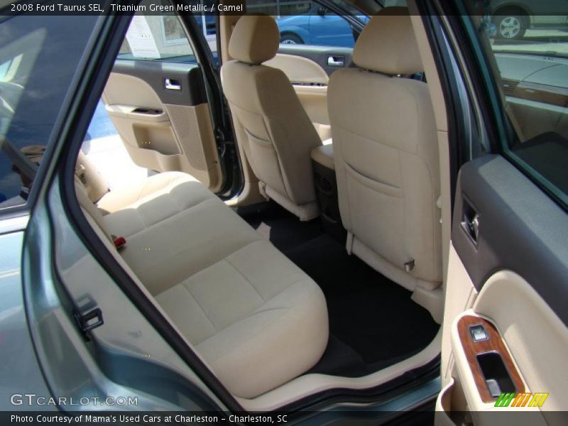 Titanium Green Metallic / Camel 2008 Ford Taurus SEL