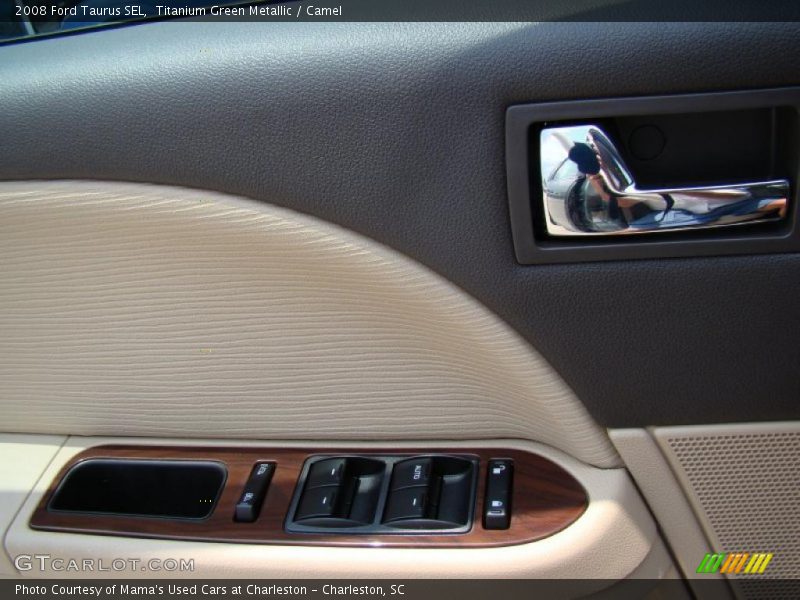 Titanium Green Metallic / Camel 2008 Ford Taurus SEL
