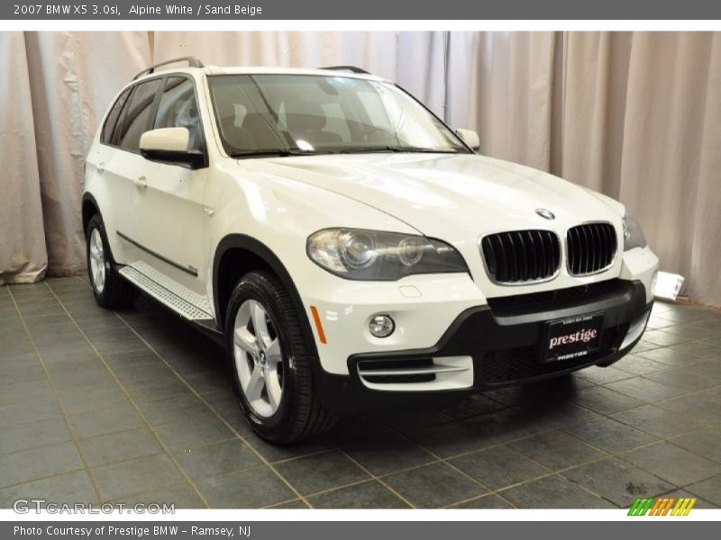Alpine White / Sand Beige 2007 BMW X5 3.0si
