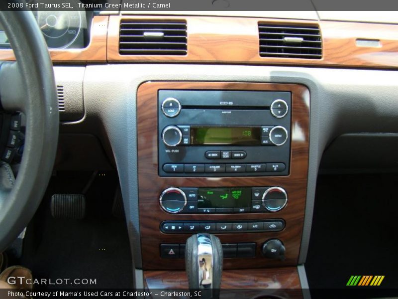 Titanium Green Metallic / Camel 2008 Ford Taurus SEL