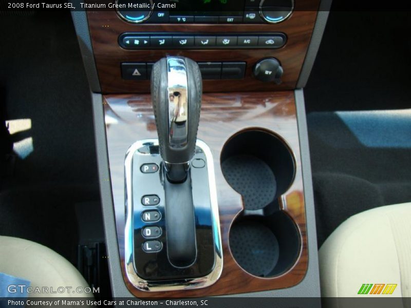Titanium Green Metallic / Camel 2008 Ford Taurus SEL