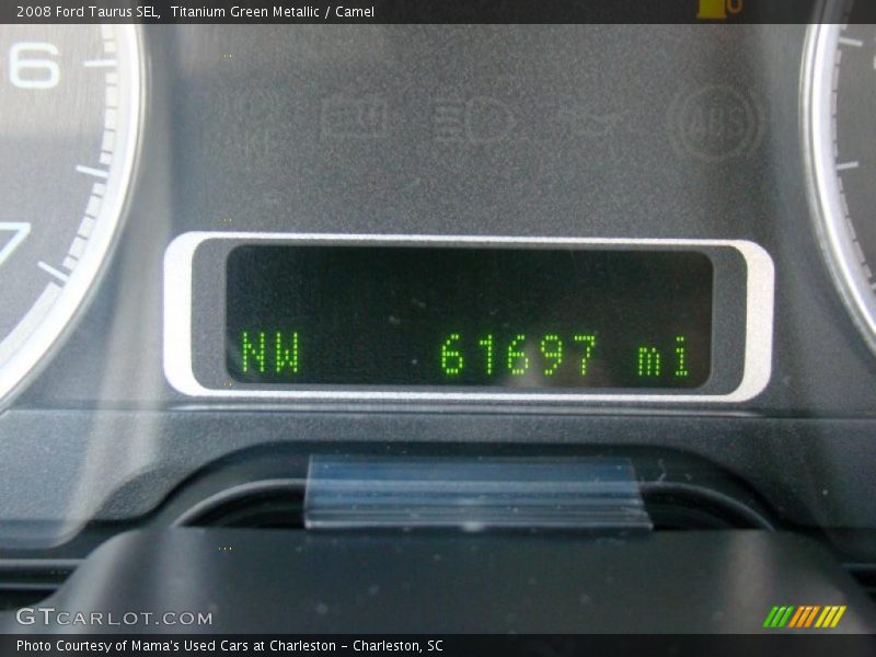 Titanium Green Metallic / Camel 2008 Ford Taurus SEL