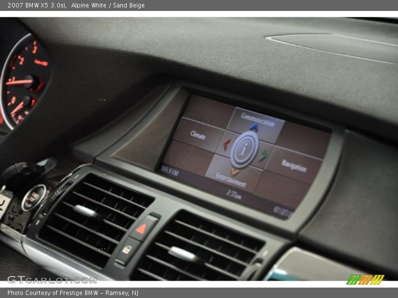 Alpine White / Sand Beige 2007 BMW X5 3.0si