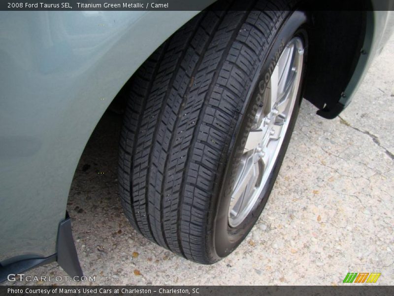 Titanium Green Metallic / Camel 2008 Ford Taurus SEL