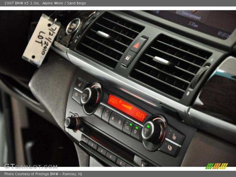 Alpine White / Sand Beige 2007 BMW X5 3.0si