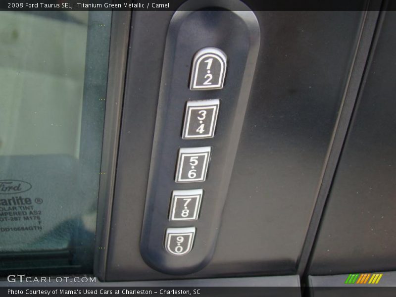 Titanium Green Metallic / Camel 2008 Ford Taurus SEL
