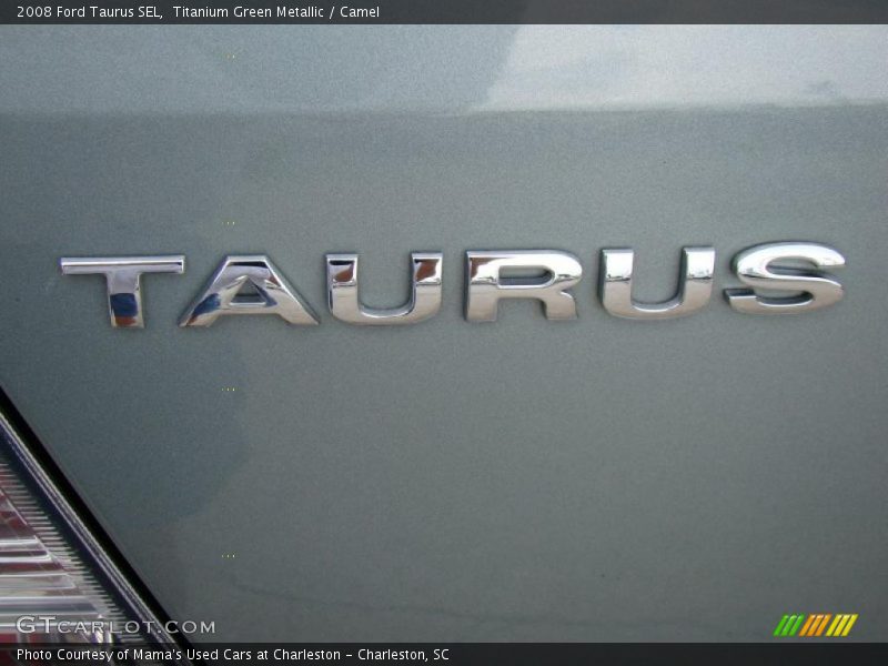 Titanium Green Metallic / Camel 2008 Ford Taurus SEL