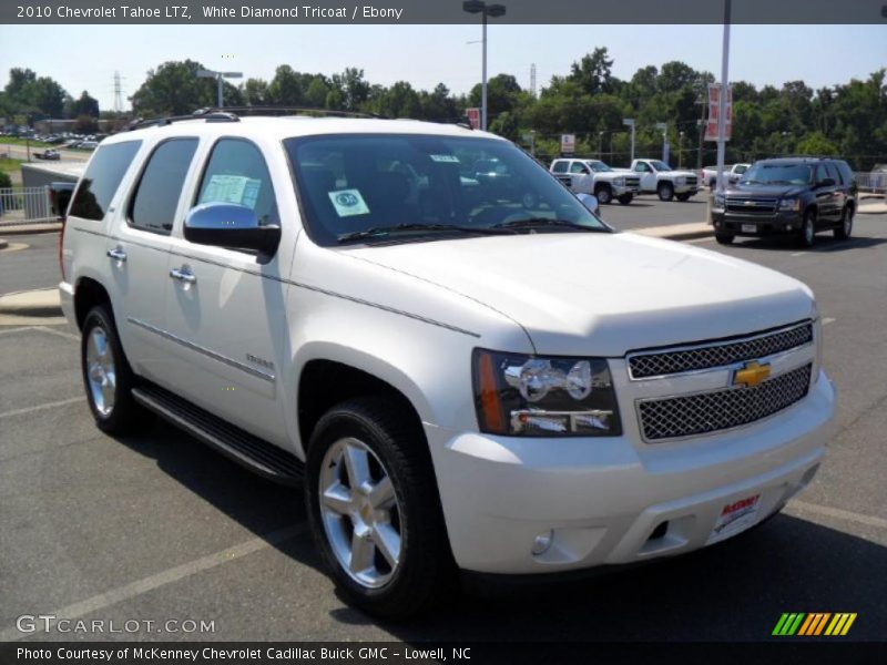 White Diamond Tricoat / Ebony 2010 Chevrolet Tahoe LTZ