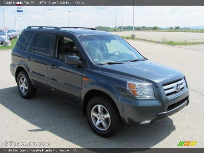 Sage Brush Pearl / Gray 2006 Honda Pilot EX-L 4WD