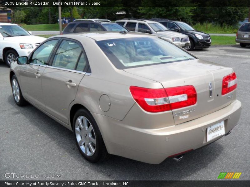 Dune Pearl Metallic / Sand 2008 Lincoln MKZ Sedan