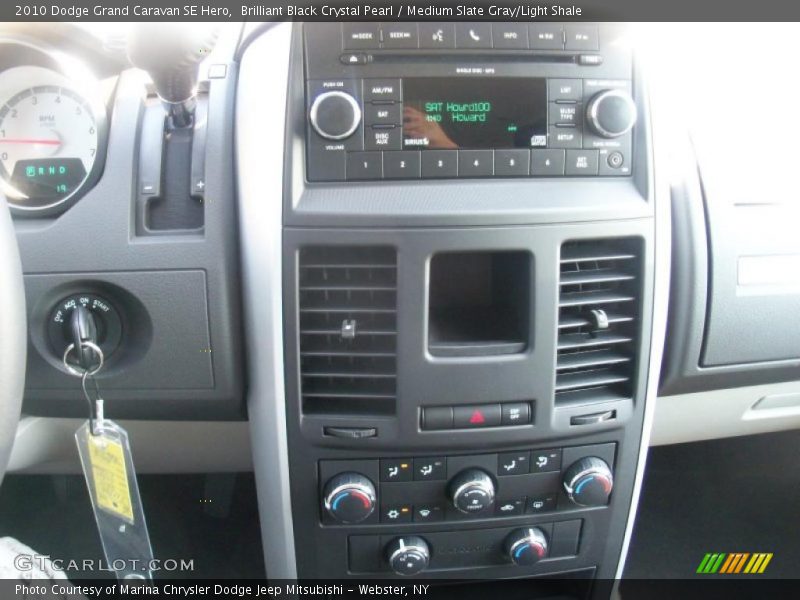 Brilliant Black Crystal Pearl / Medium Slate Gray/Light Shale 2010 Dodge Grand Caravan SE Hero
