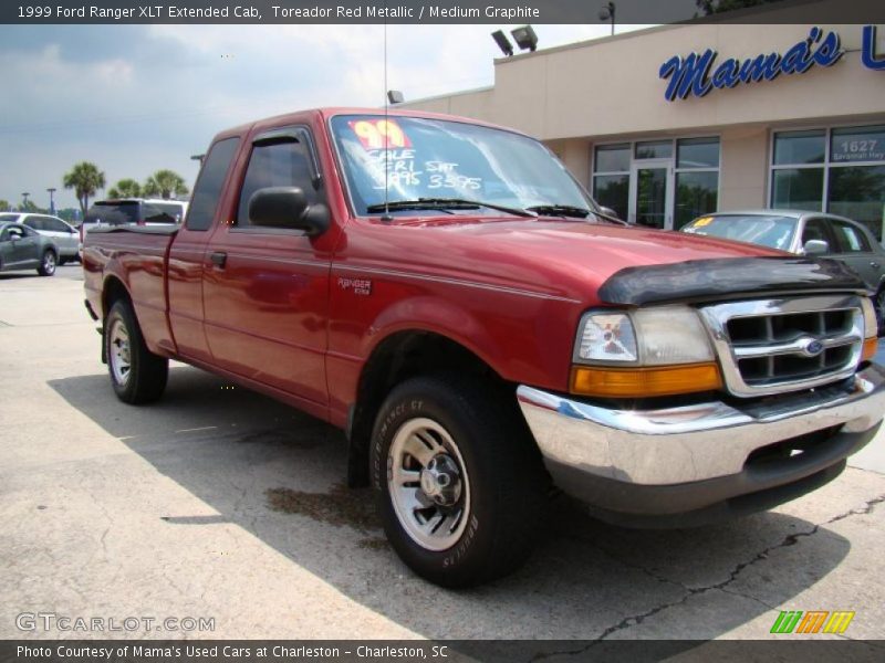 Toreador Red Metallic / Medium Graphite 1999 Ford Ranger XLT Extended Cab