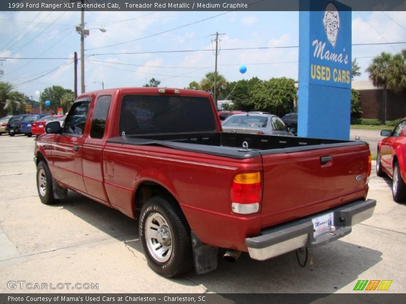 Toreador Red Metallic / Medium Graphite 1999 Ford Ranger XLT Extended Cab