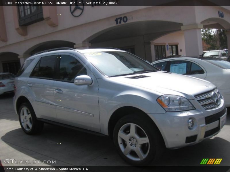 Iridium Silver Metallic / Black 2008 Mercedes-Benz ML 550 4Matic