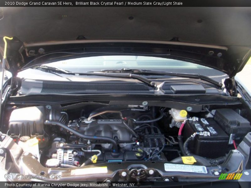 Brilliant Black Crystal Pearl / Medium Slate Gray/Light Shale 2010 Dodge Grand Caravan SE Hero