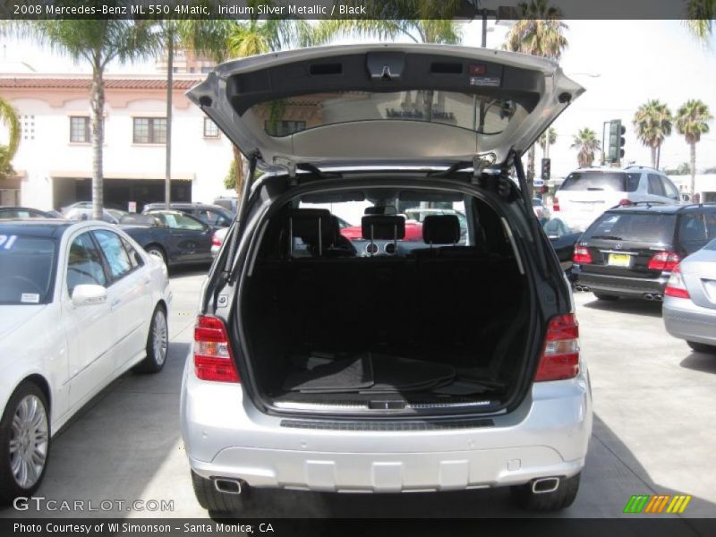 Iridium Silver Metallic / Black 2008 Mercedes-Benz ML 550 4Matic