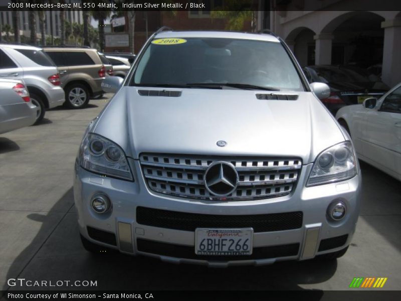 Iridium Silver Metallic / Black 2008 Mercedes-Benz ML 550 4Matic