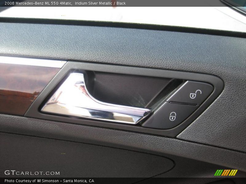 Iridium Silver Metallic / Black 2008 Mercedes-Benz ML 550 4Matic