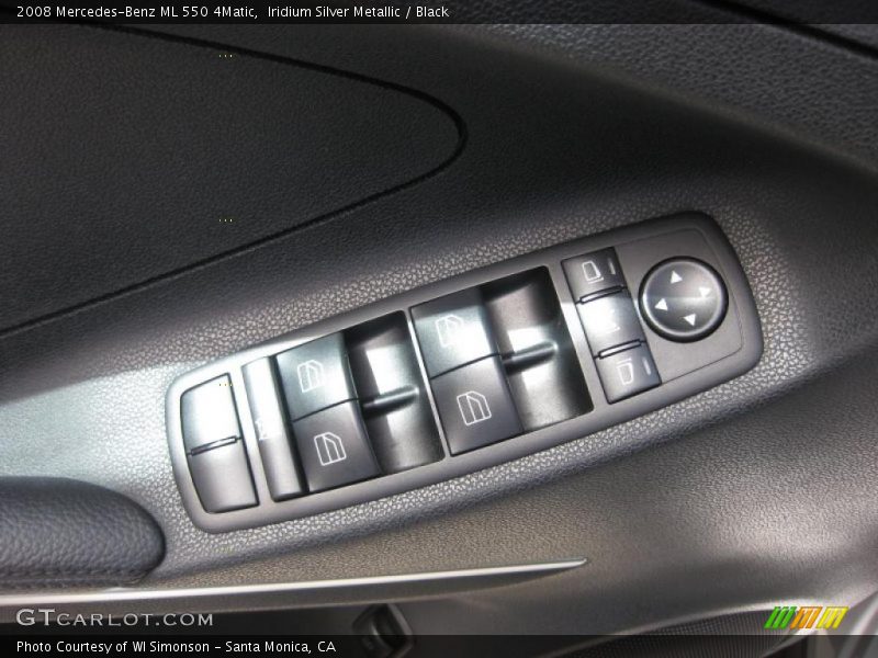 Iridium Silver Metallic / Black 2008 Mercedes-Benz ML 550 4Matic