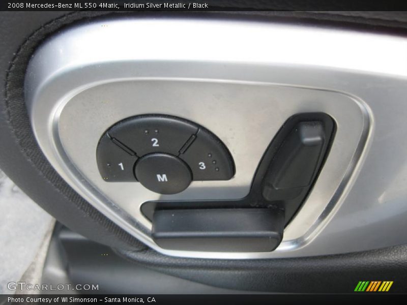 Iridium Silver Metallic / Black 2008 Mercedes-Benz ML 550 4Matic