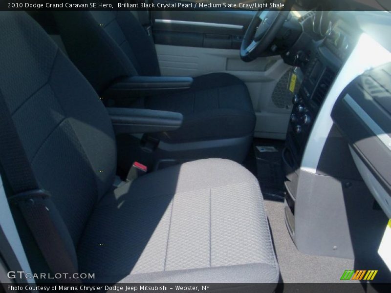 Brilliant Black Crystal Pearl / Medium Slate Gray/Light Shale 2010 Dodge Grand Caravan SE Hero