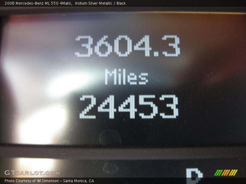 Iridium Silver Metallic / Black 2008 Mercedes-Benz ML 550 4Matic
