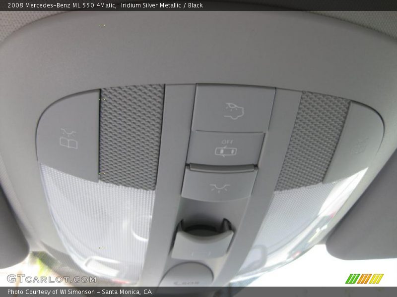 Iridium Silver Metallic / Black 2008 Mercedes-Benz ML 550 4Matic
