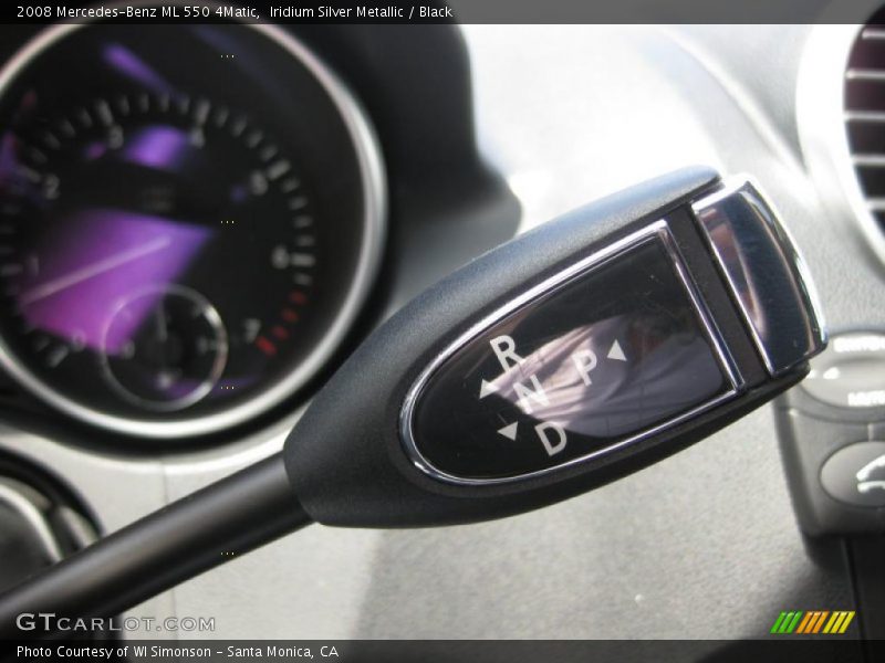 Iridium Silver Metallic / Black 2008 Mercedes-Benz ML 550 4Matic