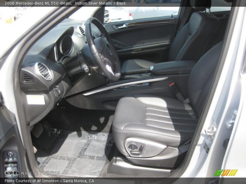 Iridium Silver Metallic / Black 2008 Mercedes-Benz ML 550 4Matic