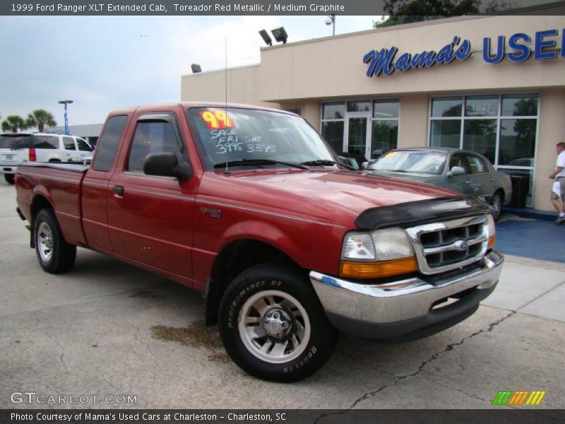 Toreador Red Metallic / Medium Graphite 1999 Ford Ranger XLT Extended Cab