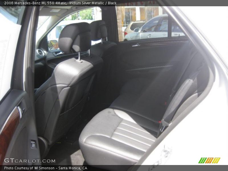 Iridium Silver Metallic / Black 2008 Mercedes-Benz ML 550 4Matic