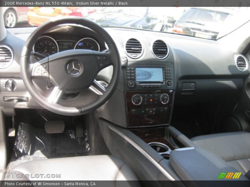 Iridium Silver Metallic / Black 2008 Mercedes-Benz ML 550 4Matic