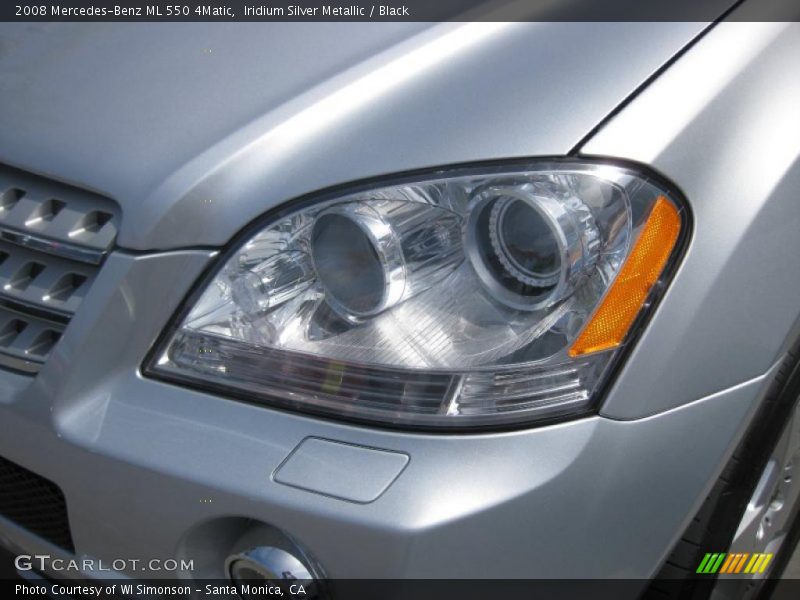 Iridium Silver Metallic / Black 2008 Mercedes-Benz ML 550 4Matic