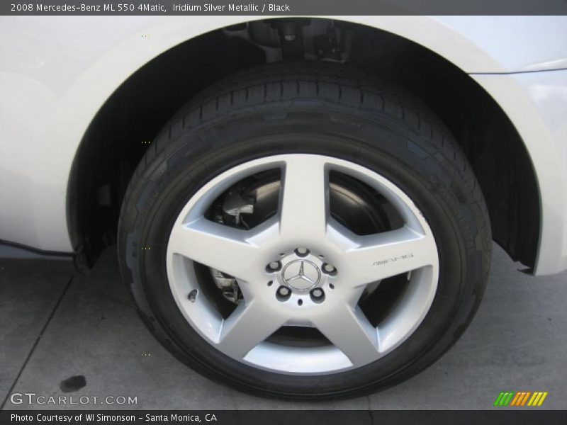 Iridium Silver Metallic / Black 2008 Mercedes-Benz ML 550 4Matic