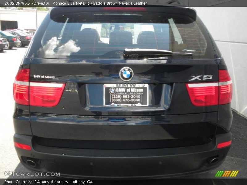 Monaco Blue Metallic / Saddle Brown Nevada Leather 2009 BMW X5 xDrive30i