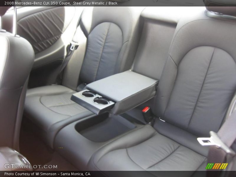 Steel Grey Metallic / Black 2008 Mercedes-Benz CLK 350 Coupe