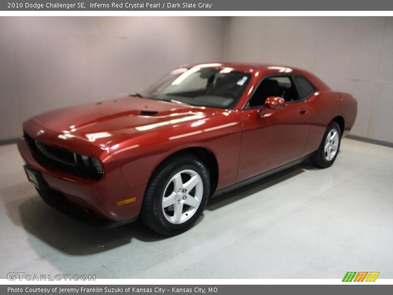 Inferno Red Crystal Pearl / Dark Slate Gray 2010 Dodge Challenger SE