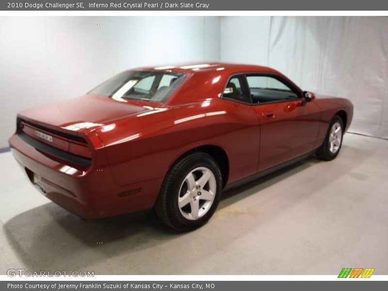 Inferno Red Crystal Pearl / Dark Slate Gray 2010 Dodge Challenger SE