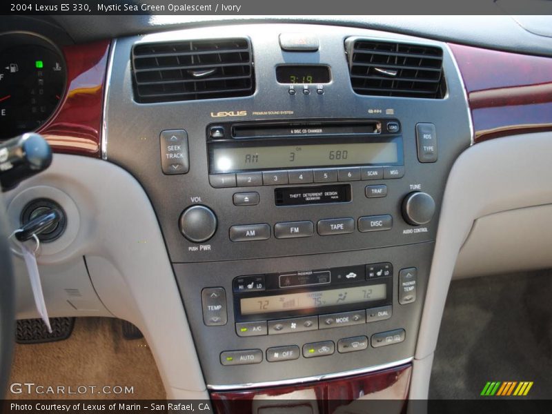 Mystic Sea Green Opalescent / Ivory 2004 Lexus ES 330