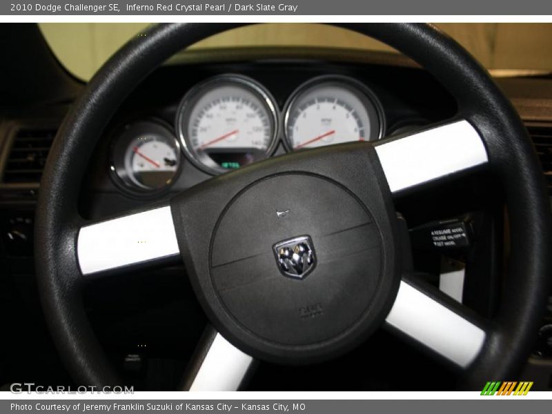 Inferno Red Crystal Pearl / Dark Slate Gray 2010 Dodge Challenger SE