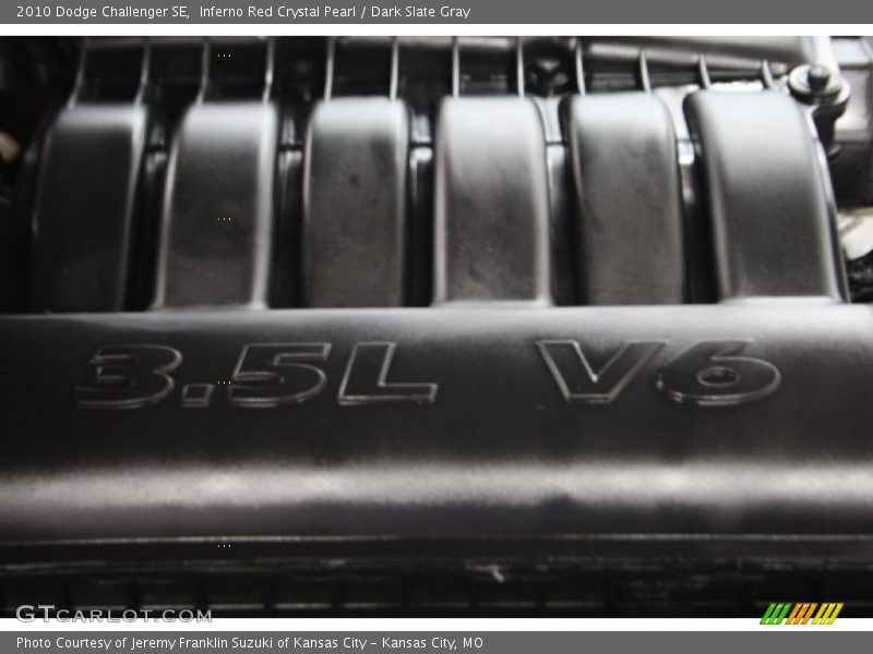 Inferno Red Crystal Pearl / Dark Slate Gray 2010 Dodge Challenger SE