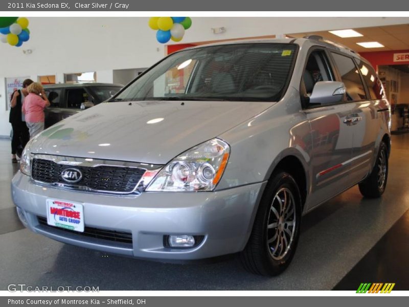 Clear Silver / Gray 2011 Kia Sedona EX