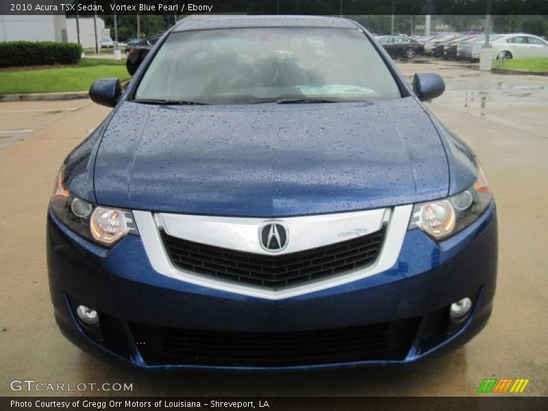 Vortex Blue Pearl / Ebony 2010 Acura TSX Sedan