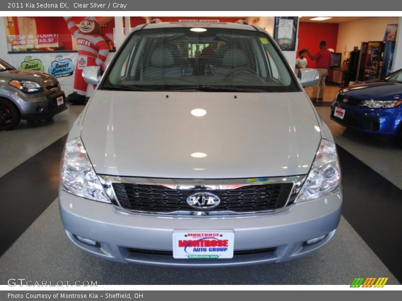 Clear Silver / Gray 2011 Kia Sedona EX