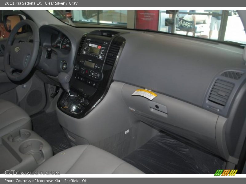 Clear Silver / Gray 2011 Kia Sedona EX
