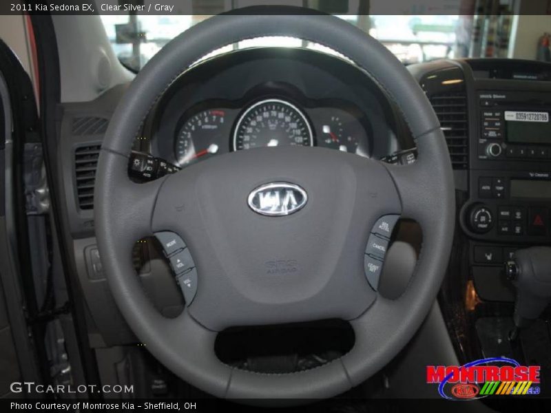 Clear Silver / Gray 2011 Kia Sedona EX