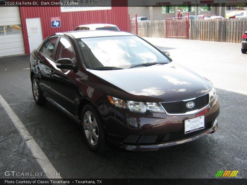 Dark Cherry / Coffee 2010 Kia Forte EX