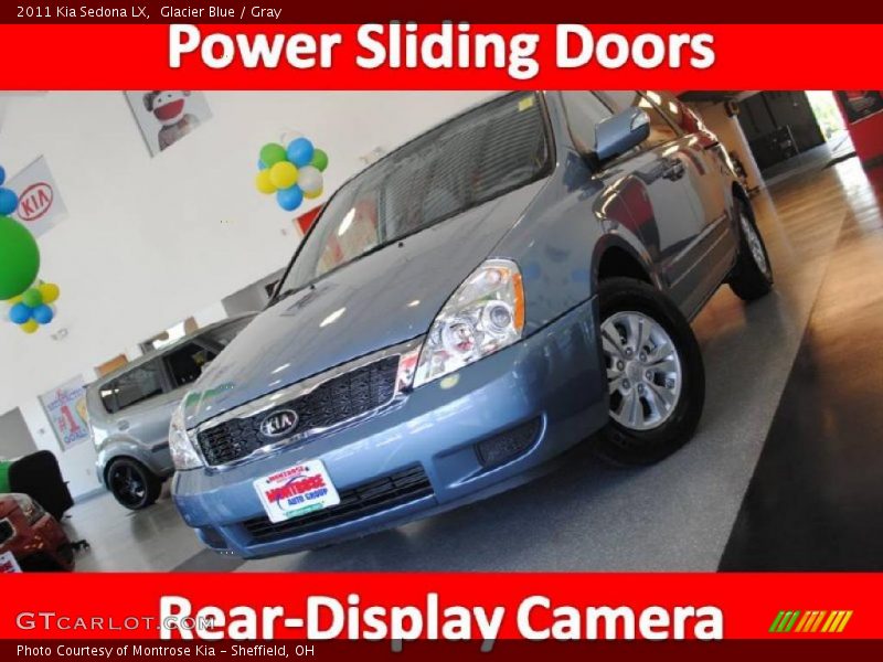 Glacier Blue / Gray 2011 Kia Sedona LX
