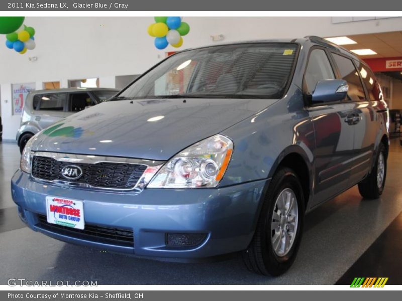 Glacier Blue / Gray 2011 Kia Sedona LX