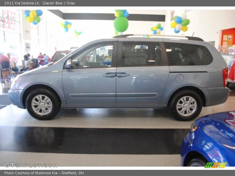 Glacier Blue / Gray 2011 Kia Sedona LX